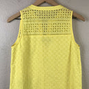 Eyelet Overlay Shift Dress-10