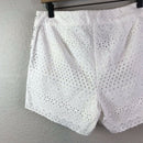 Lace Up Eyelet Shorts-9