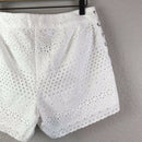 Lace Up Eyelet Shorts-10