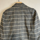Cape Windowpane Plaid Poncho Jacket-11