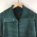 Cable Knit Snap Cardigan Jacket-3