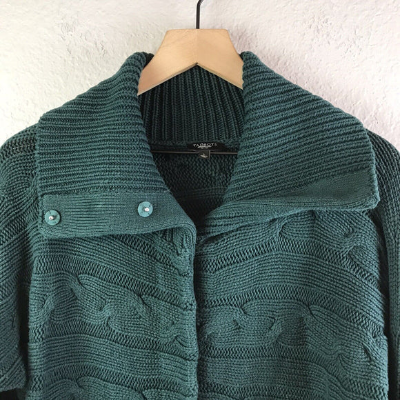 Cable Knit Snap Cardigan Jacket