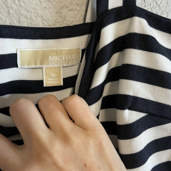 Striped A-Line Dress