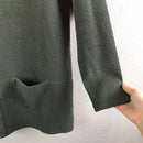 Texture Knit Pocket Tunic Top-5