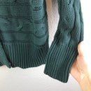 Cable Knit Snap Cardigan Jacket-5