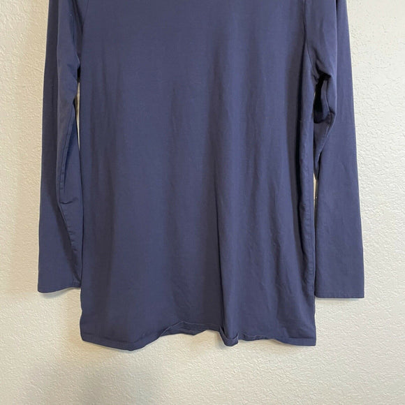 Cotton Blend Long Sleeve Tunic Tee