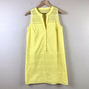 Eyelet Overlay Shift Dress-2