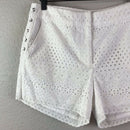 Lace Up Eyelet Shorts-2