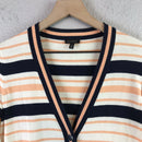 Striped Button Cardigan-3