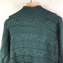 Cable Knit Snap Cardigan Jacket-10