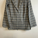 Cape Windowpane Plaid Poncho Jacket-4
